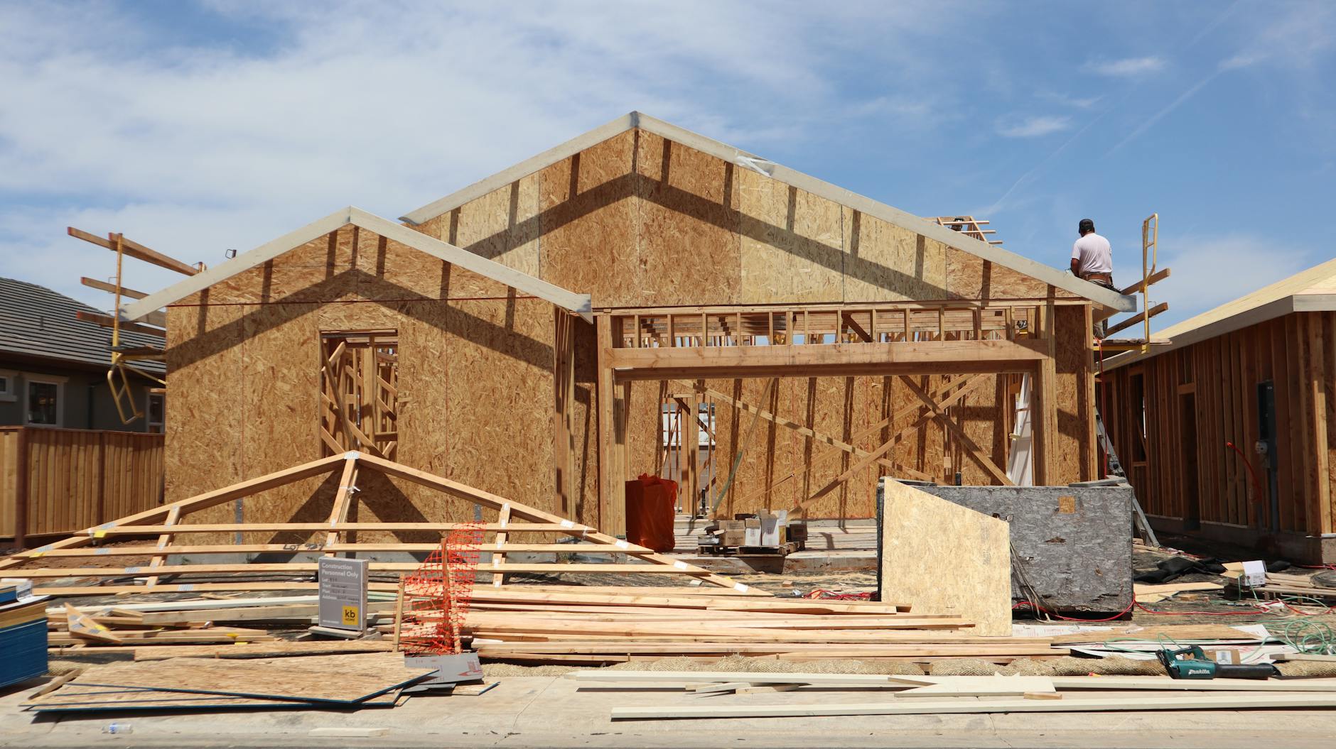 ADU framing under construction